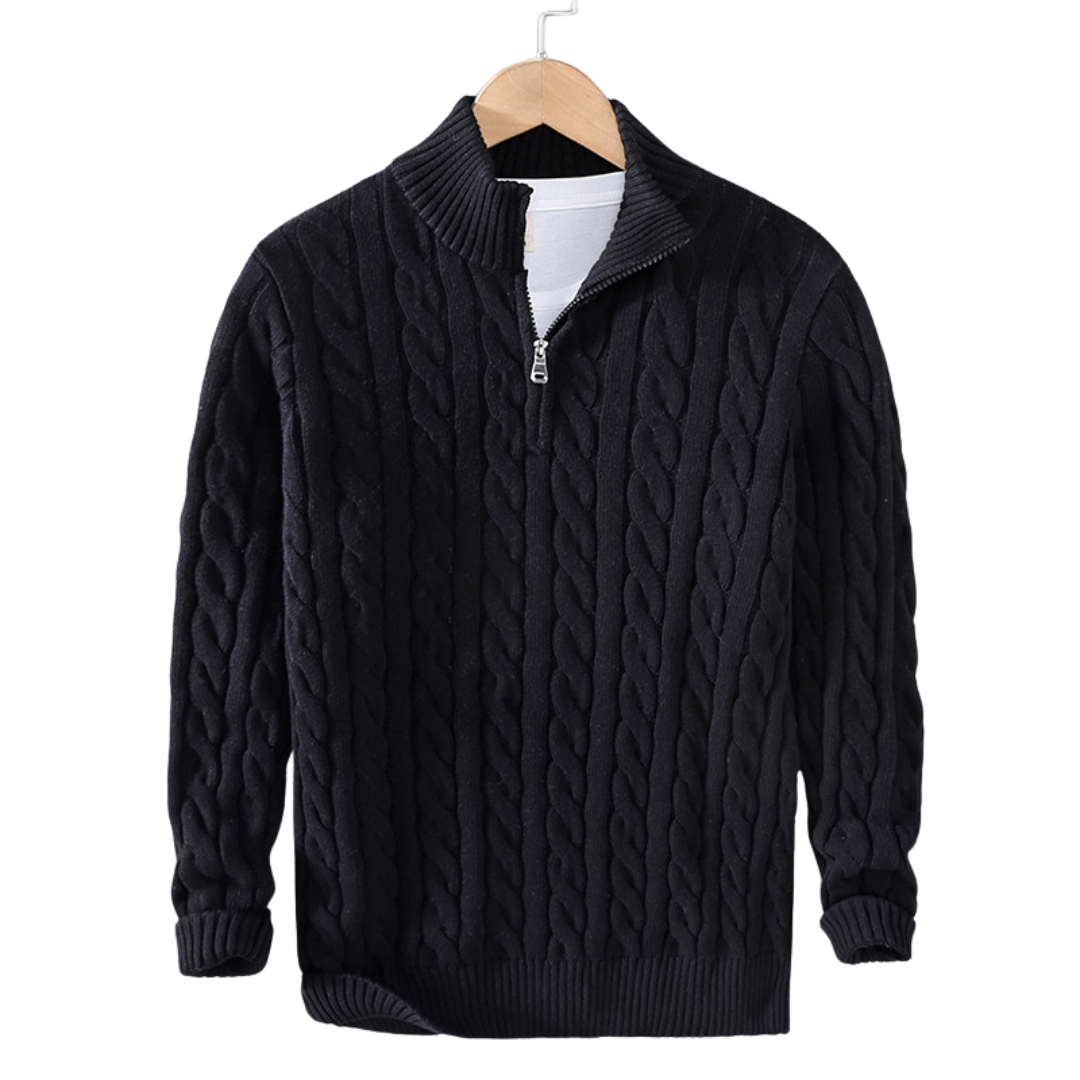 Jey | Modern half-zip sweater