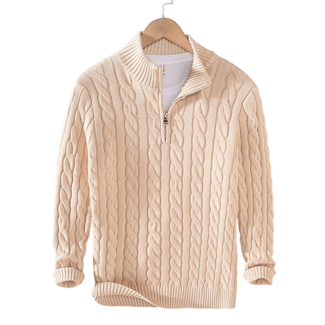 Jey | Modern half-zip sweater