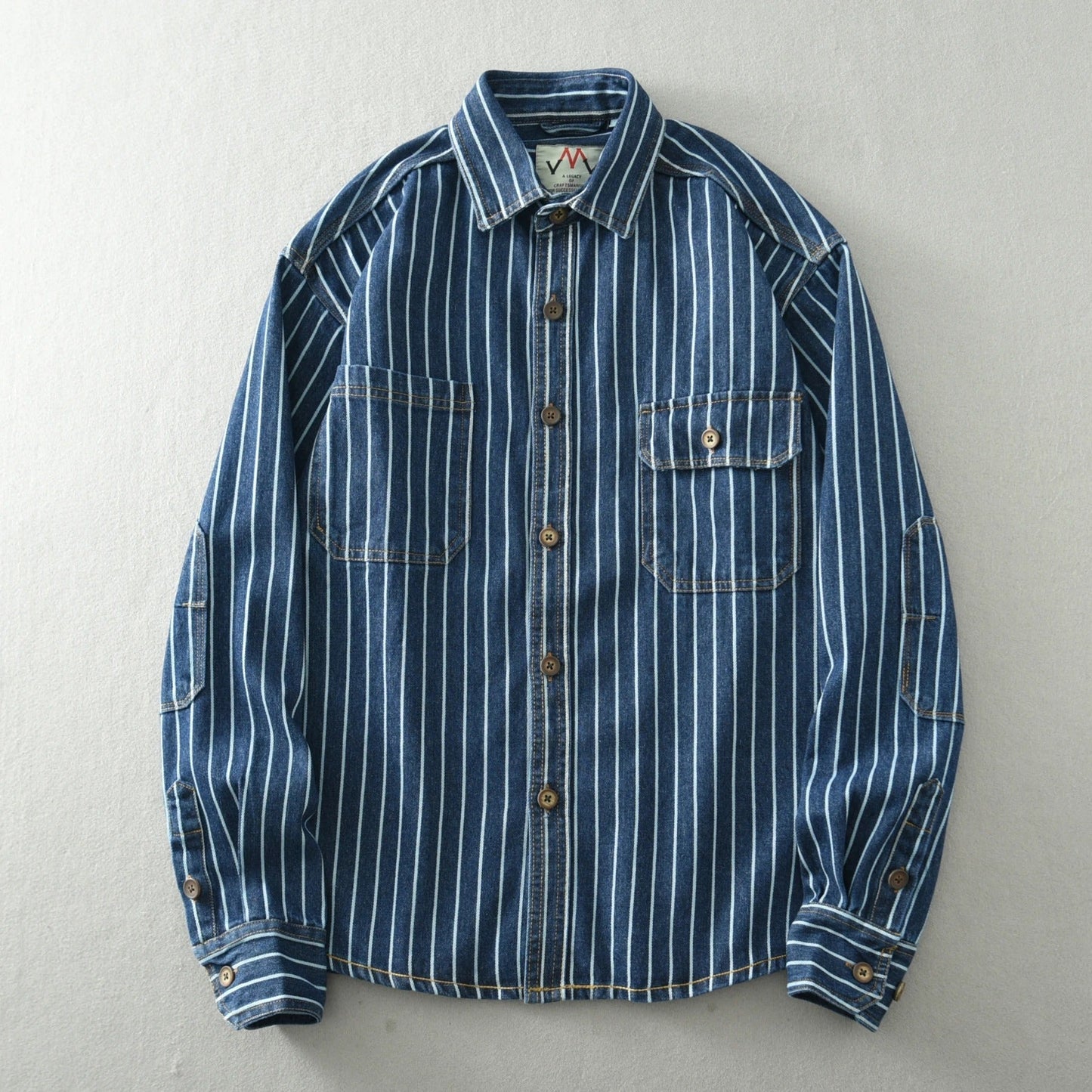 Daniel® | Vertical Striped Denim Jacket