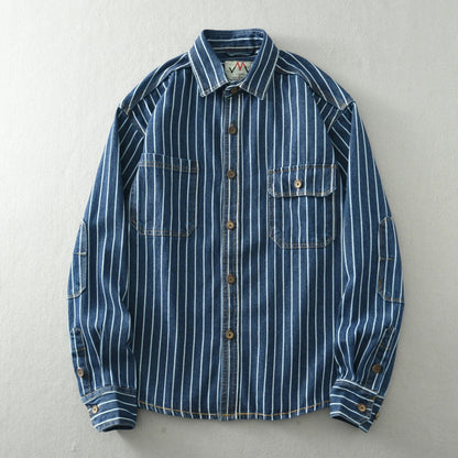 Daniel® | Vertical Striped Denim Jacket