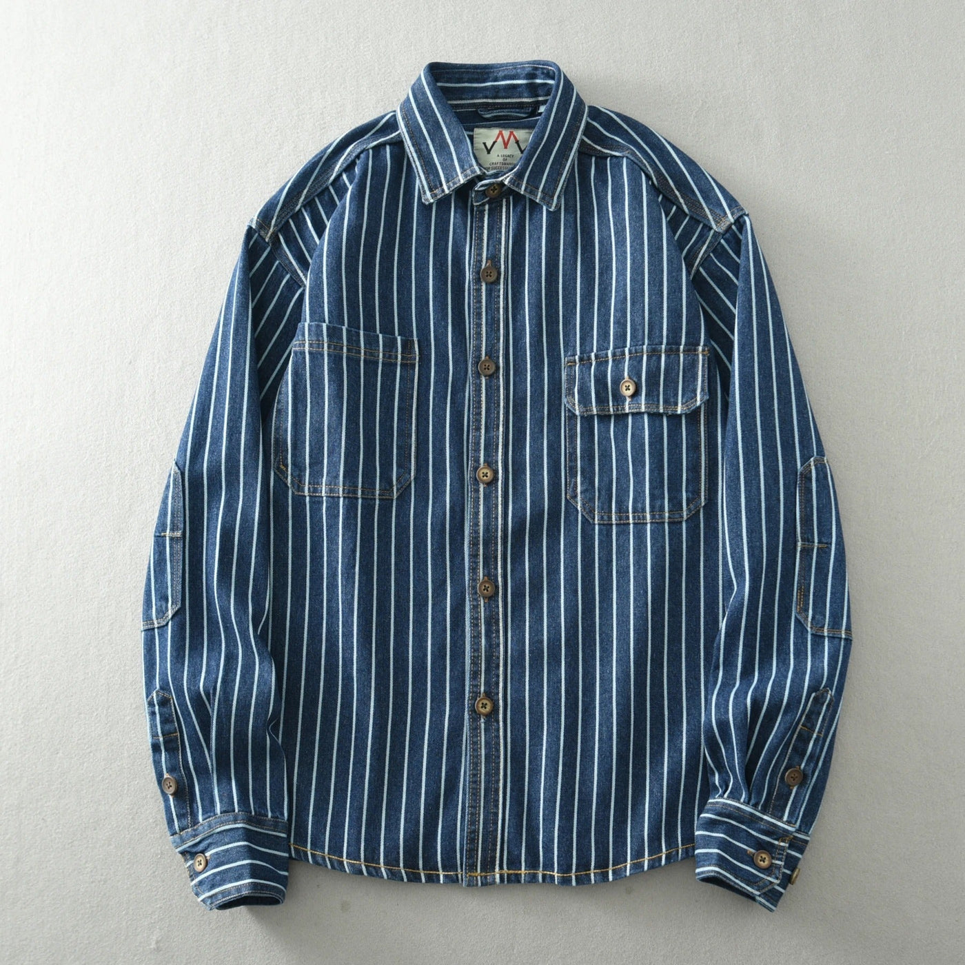 Daniel® | Vertical Striped Denim Jacket