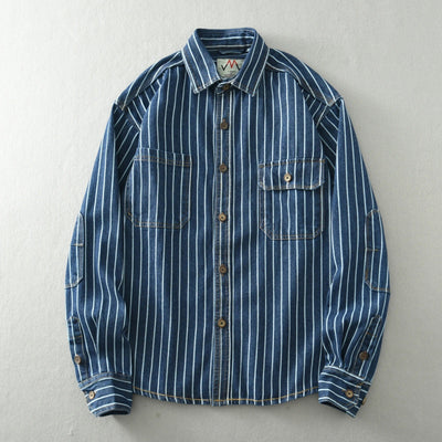 Daniel® | Vertical Striped Denim Jacket