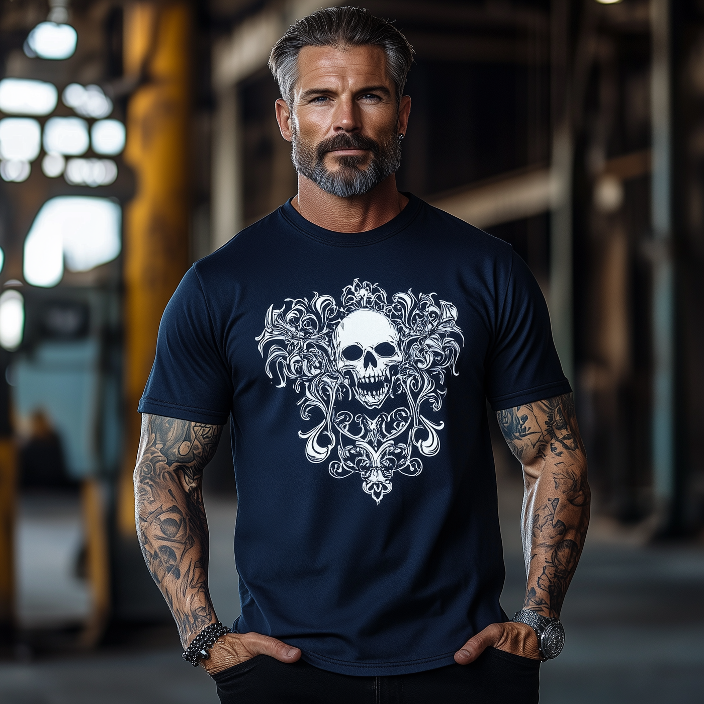 Marc | Men'S Summer Fashion Cotton Blended Printed Short-Sleeved T-Shirt