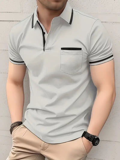 Damien® | Contrasting Short Sleeve Golf Shirt