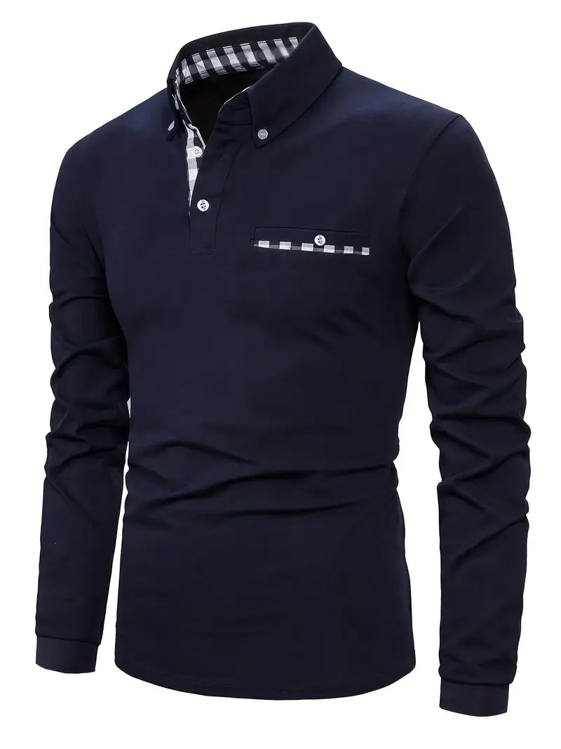 Long® | Plaid Button-Down Long Sleeve Shirt