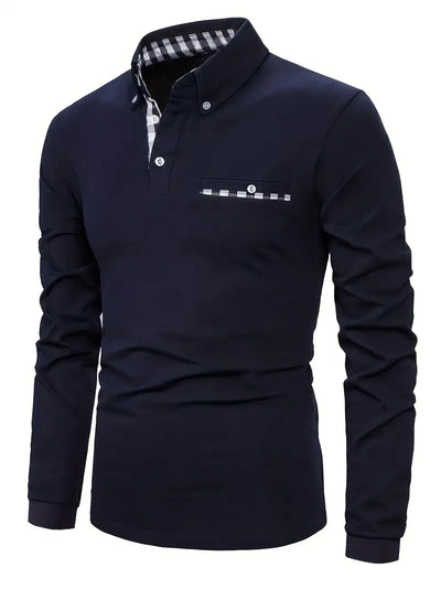 Long® | Plaid Button-Down Long Sleeve Shirt