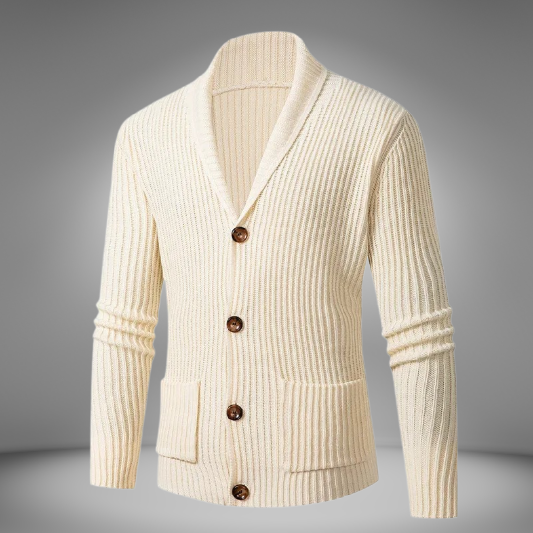 Dervin | Men's relaxed fit knitted cardigan