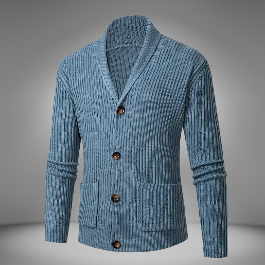 Dervin | Men's relaxed fit knitted cardigan