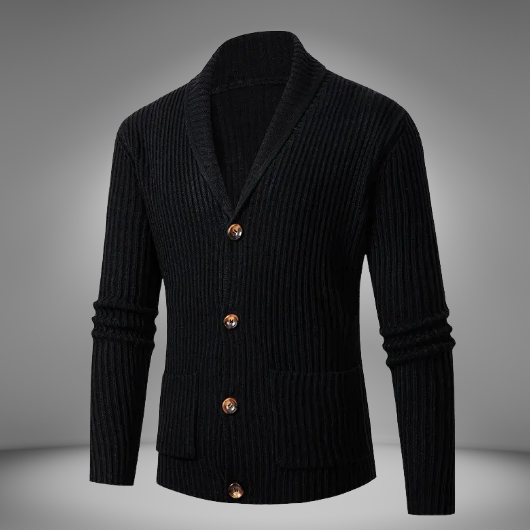 Dervin | Men's relaxed fit knitted cardigan