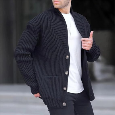 Dervin | Men's relaxed fit knitted cardigan