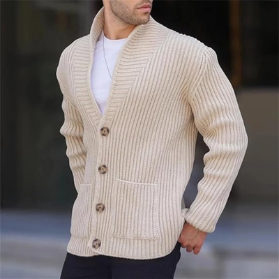 Dervin | Men's relaxed fit knitted cardigan