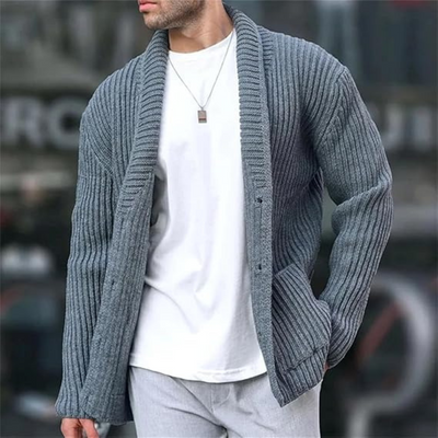 Dervin | Men's relaxed fit knitted cardigan