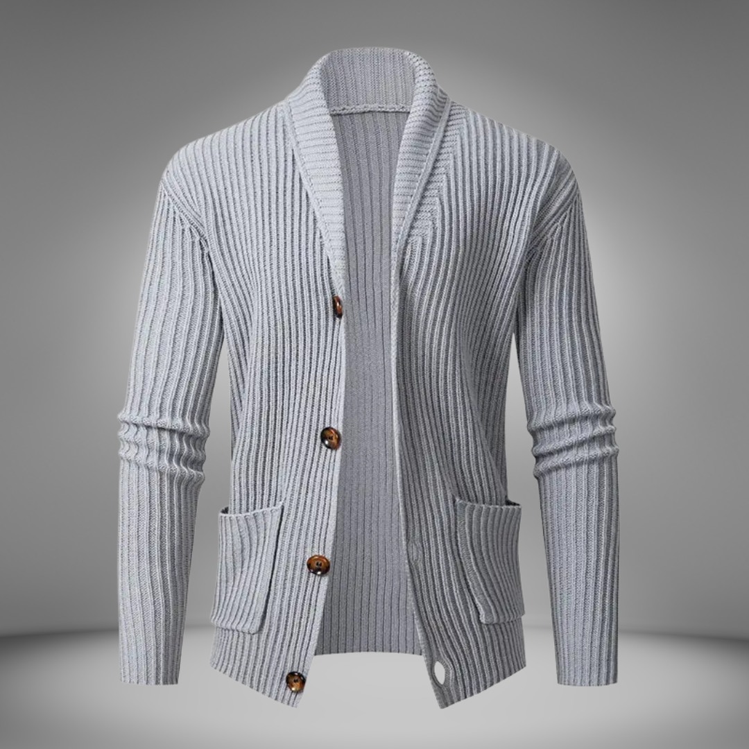 Dervin | Men's relaxed fit knitted cardigan