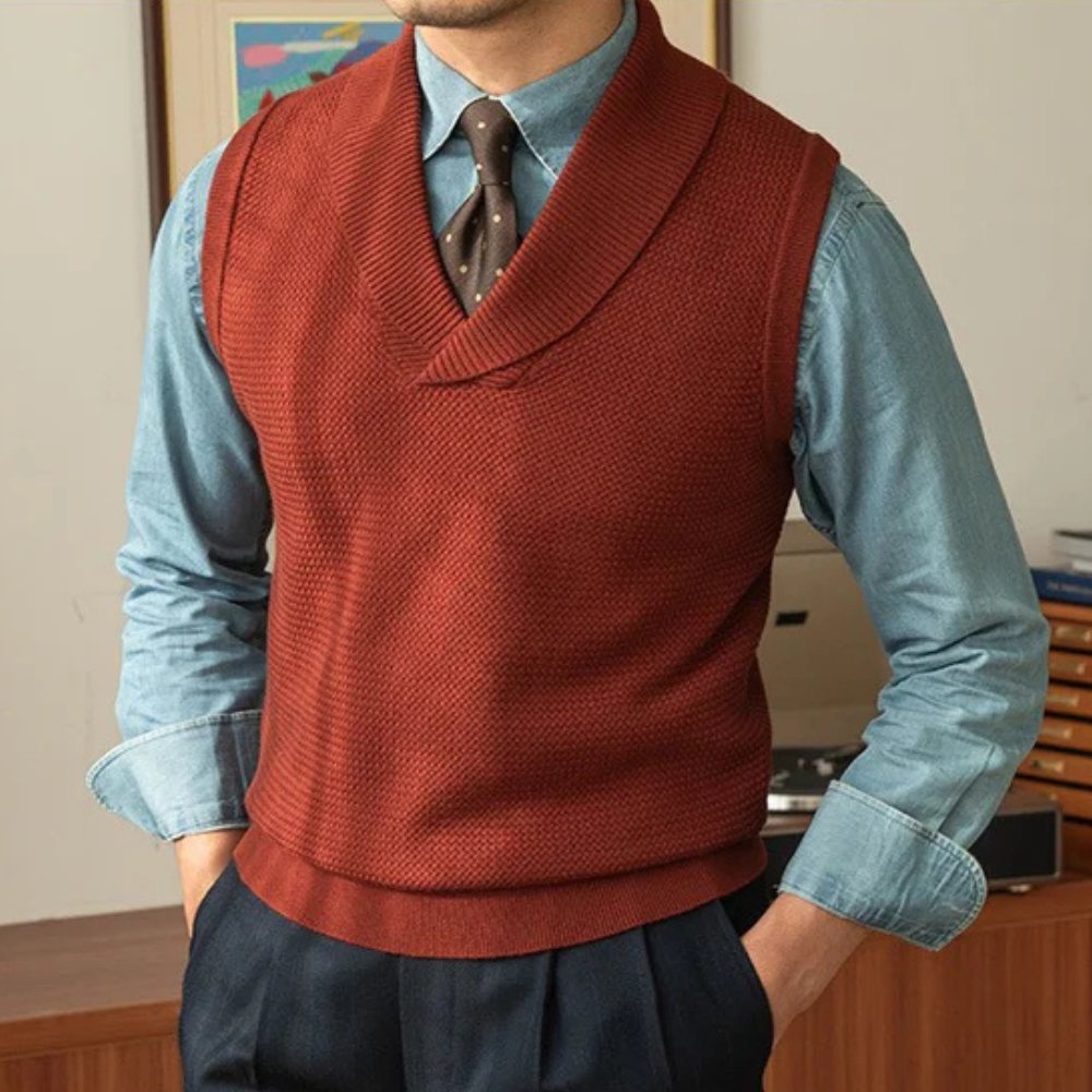 Venancio® | Modern knitted vest for men