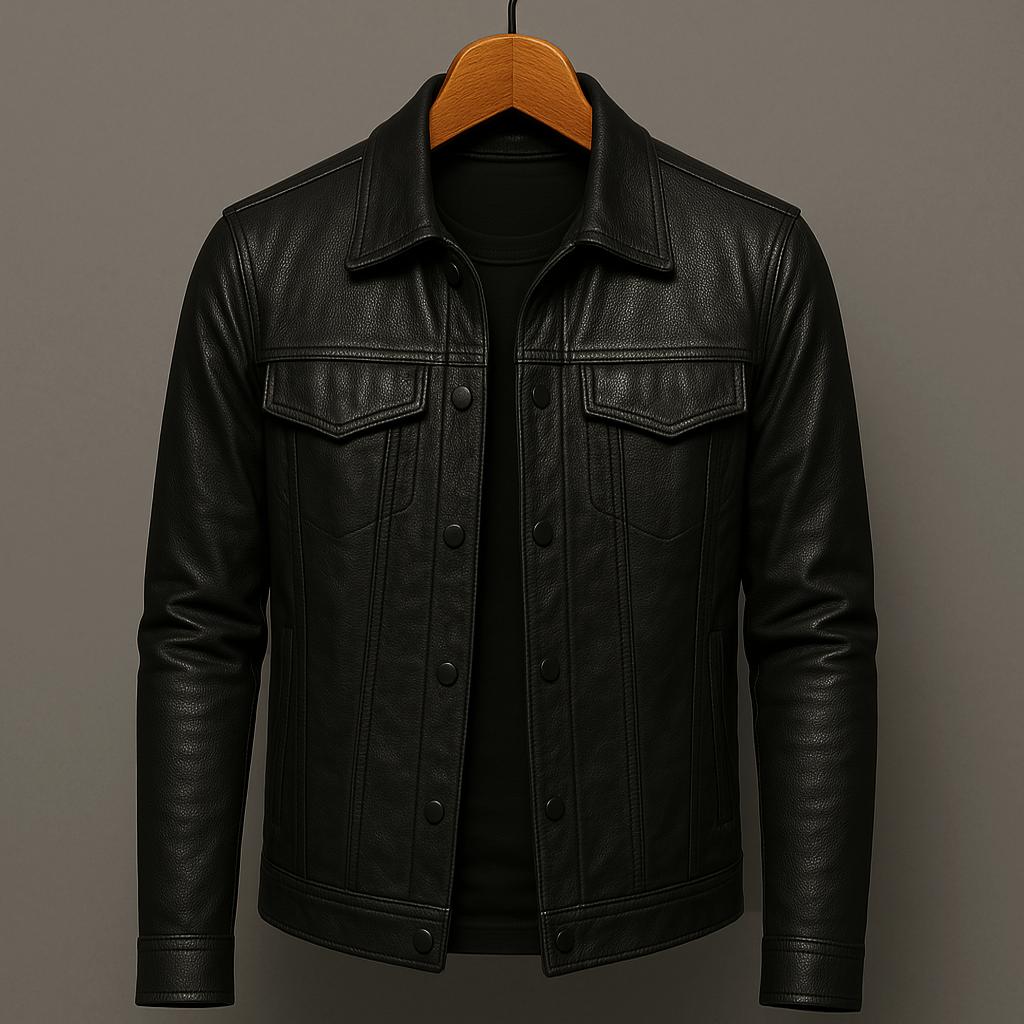 Montgomery | Fitted leather jacket