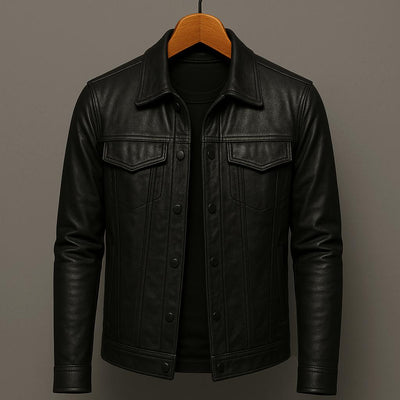 Montgomery | Fitted leather jacket