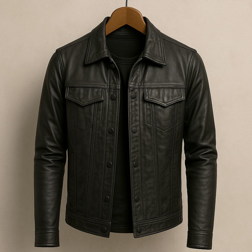 Montgomery | Fitted leather jacket