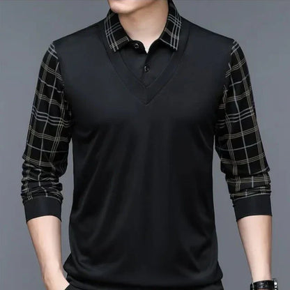 Adrián® | Elegant long-sleeved polo shirt