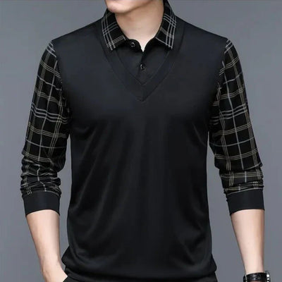 Adrián® | Elegant long-sleeved polo shirt