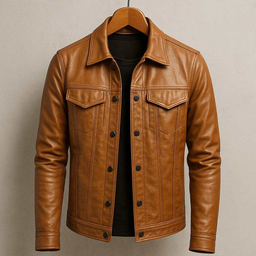 Montgomery | Fitted leather jacket
