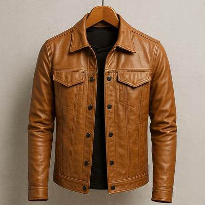 Montgomery | Fitted leather jacket