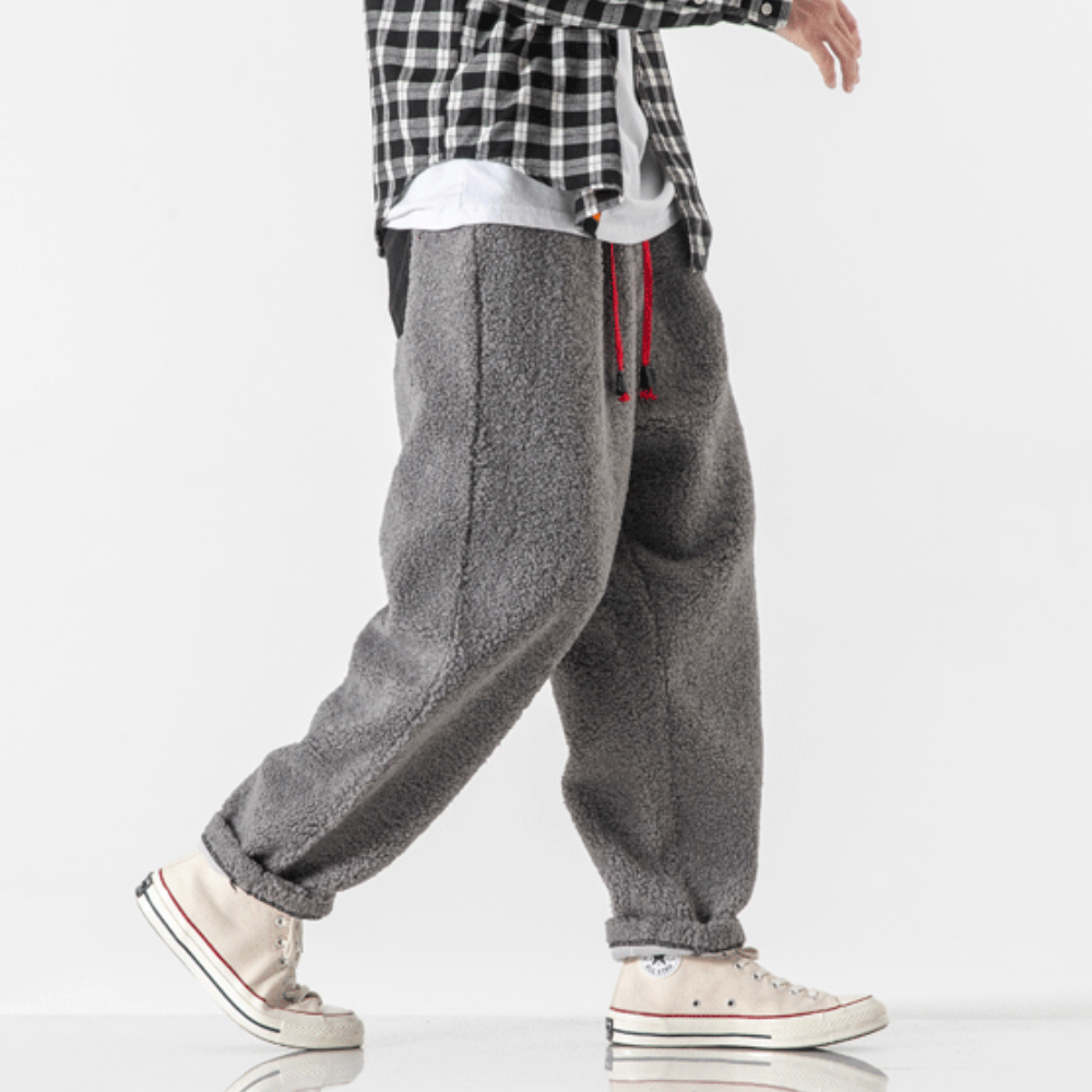 Suetonio® | Loose-fitting fleece trousers for men