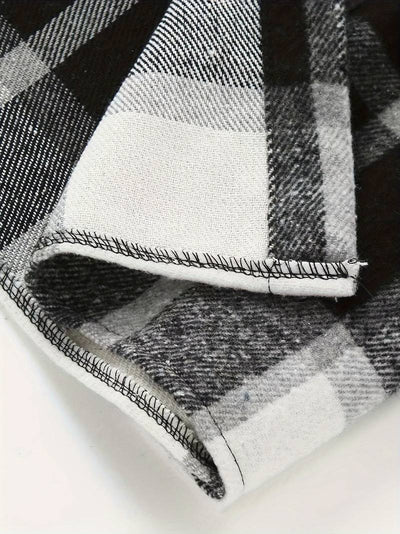 Lucy® | Long Sleeve Button-Down Shirt With Check Pattern For Men