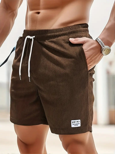 Harold® | Ribbed, Slim Fit, Comfortable Shorts With Drawstring And Pockets