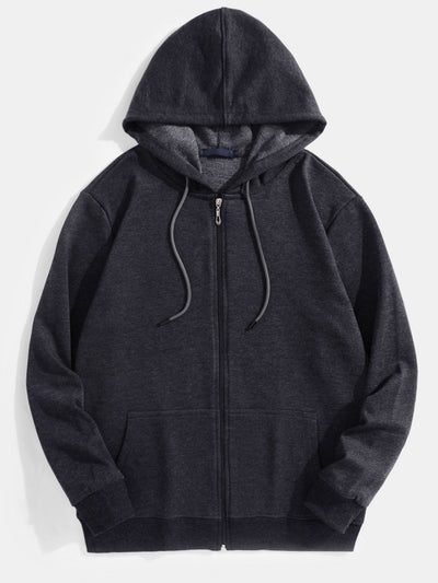 Tanner | Basic Zip Through Hoodie