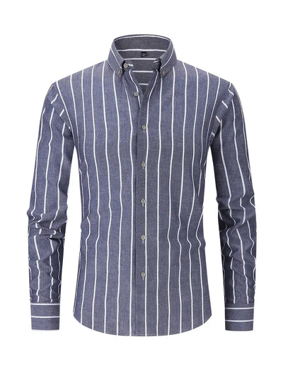 Latham® | Casual Striped Long Sleeve Shirt For Men