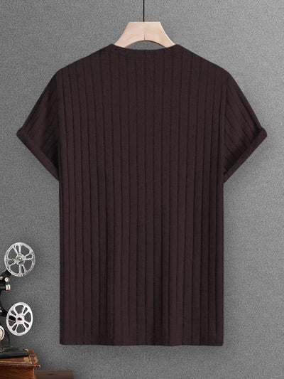 Lucero® | Ribbed Casual Short Sleeve T-Shirt
