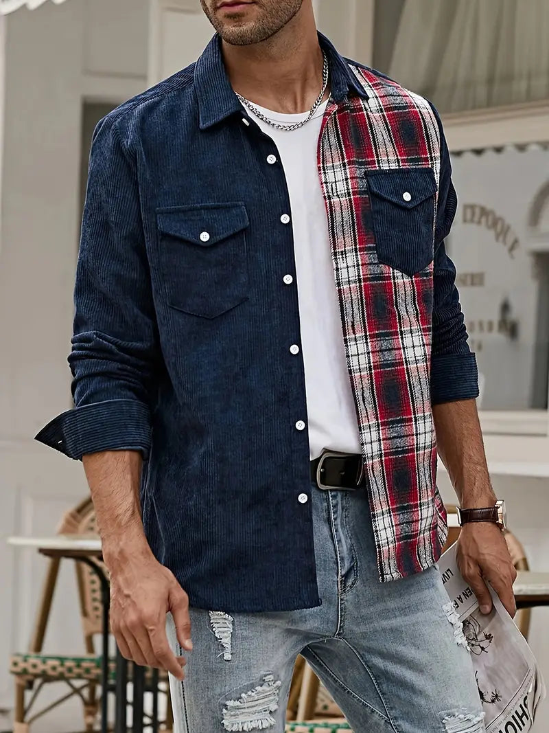 Lorne® | Patchwork Shirt With Buttons For Spring