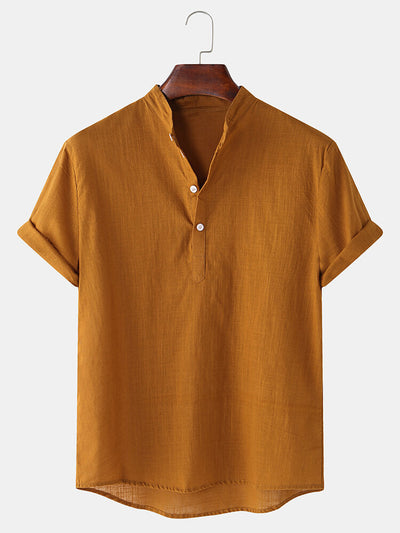Astor® | Solid Color Basic Henley Shirts