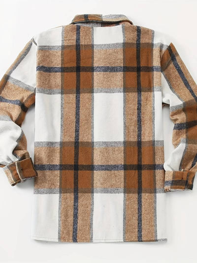 Lucy® | Long Sleeve Button-Down Shirt With Check Pattern For Men