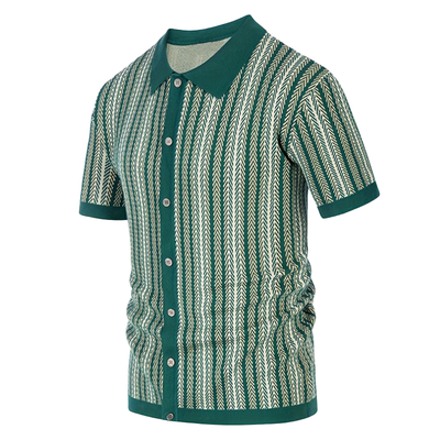 Tom | Men'S Summer Fashion Knitted Short Sleeve Shirt