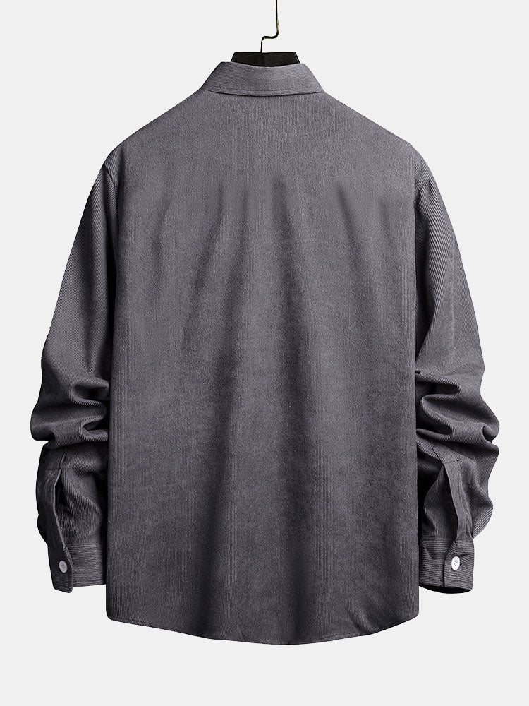 Allyn® | Corduroy Check Patchwork Shirt