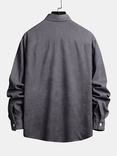 Allyn® | Corduroy Check Patchwork Shirt