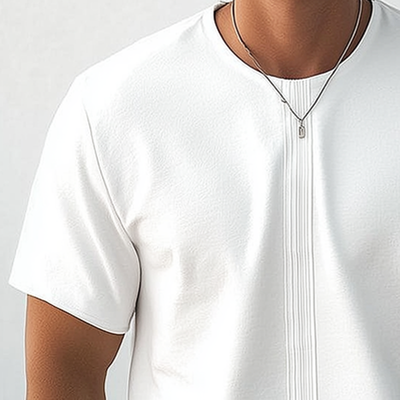 Marvin | Men'S Summer Basic Solid Color Cotton Round Neck T-Shirt