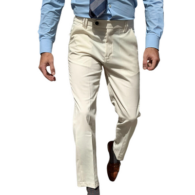Cody | Men'S Retro Casual Solid Color Suit Trousers