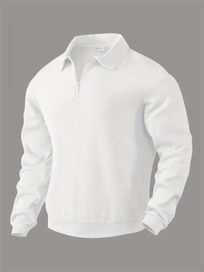 Jonathan® | Vintage Sweater With Zipper And Geometric Design