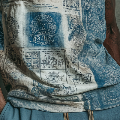 Spencer | Men'S Summer Fashion Stamp Printed Cotton Blended Tank Top