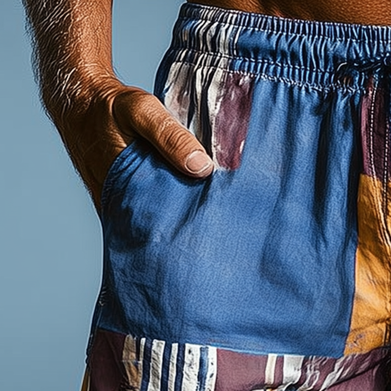 Theodore | Men'S Summer Fashion Printed Cotton Blended Casual Shorts