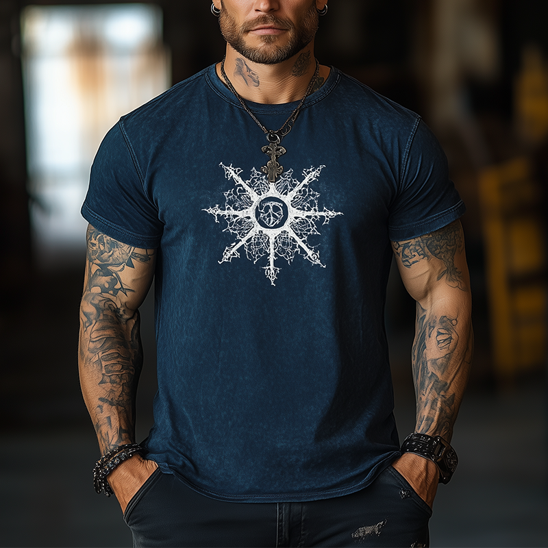 Burt | Men'S Summer Fashion Printed Cotton Blend Short-Sleeved T-Shirt