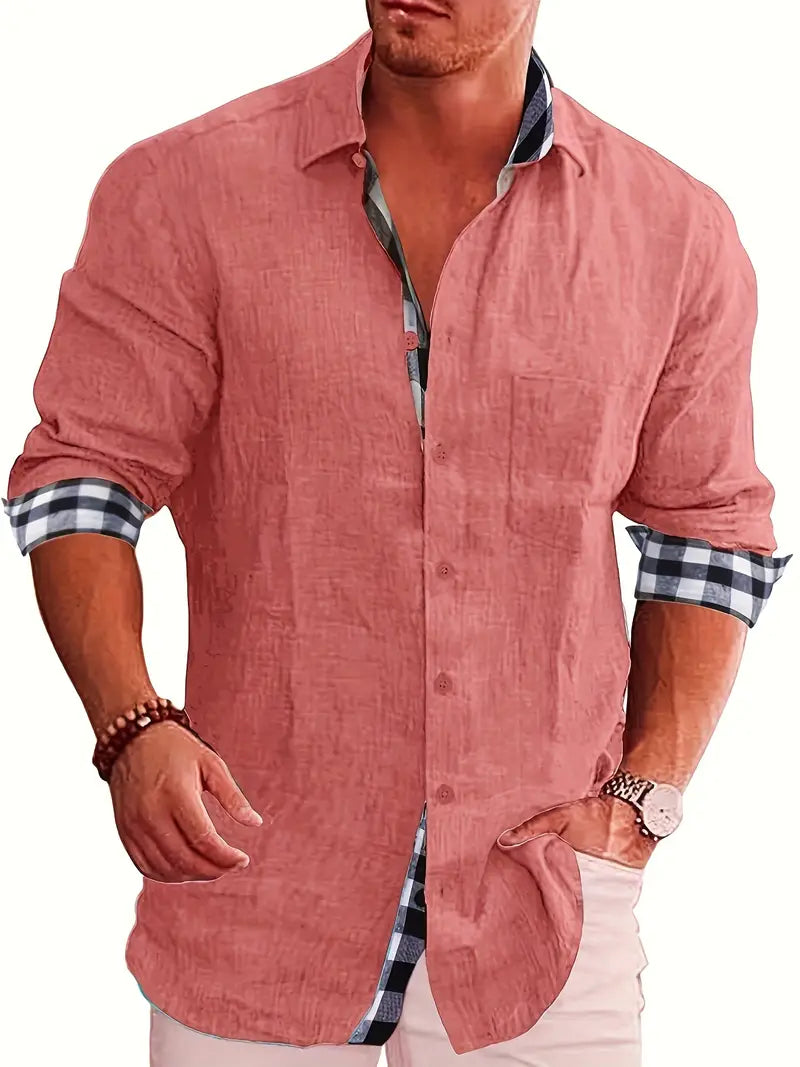 Liz® | Long Sleeve Shirt With Checked Pattern For Men