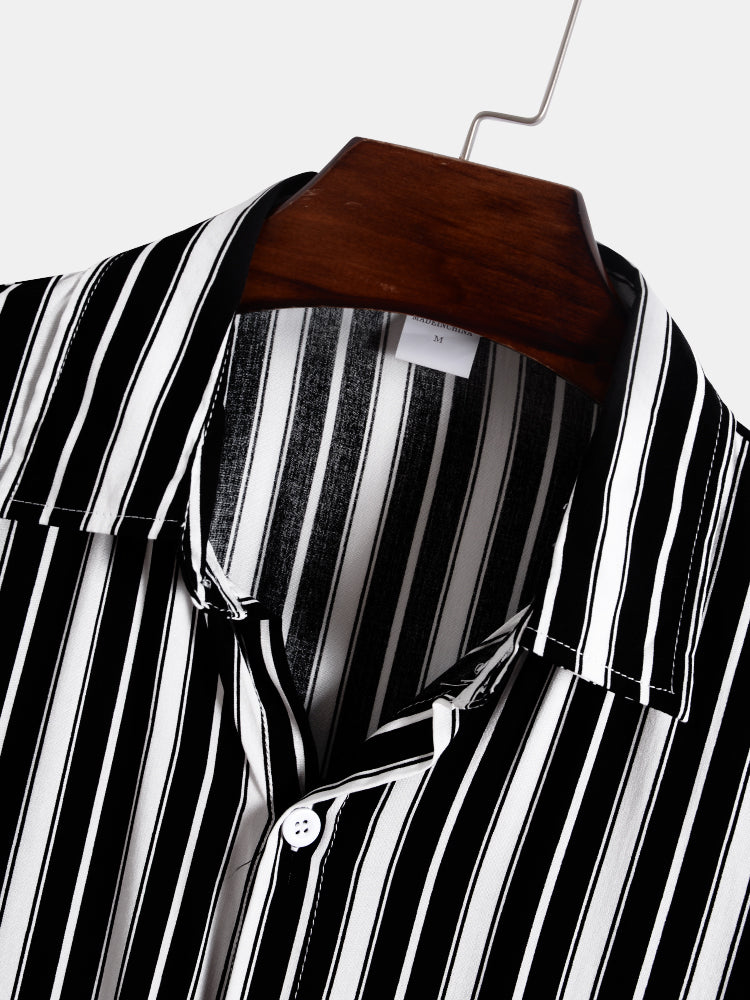 Alvis® | Stripes Short Sleeve Casual Shirts