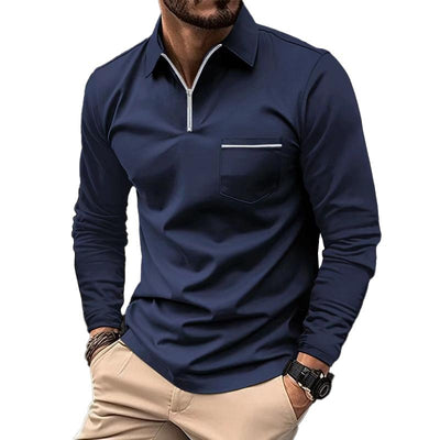 Gorka | Classic long-sleeved polo shirt with breast pocket