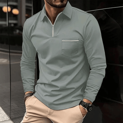 Gorka | Classic long-sleeved polo shirt with breast pocket