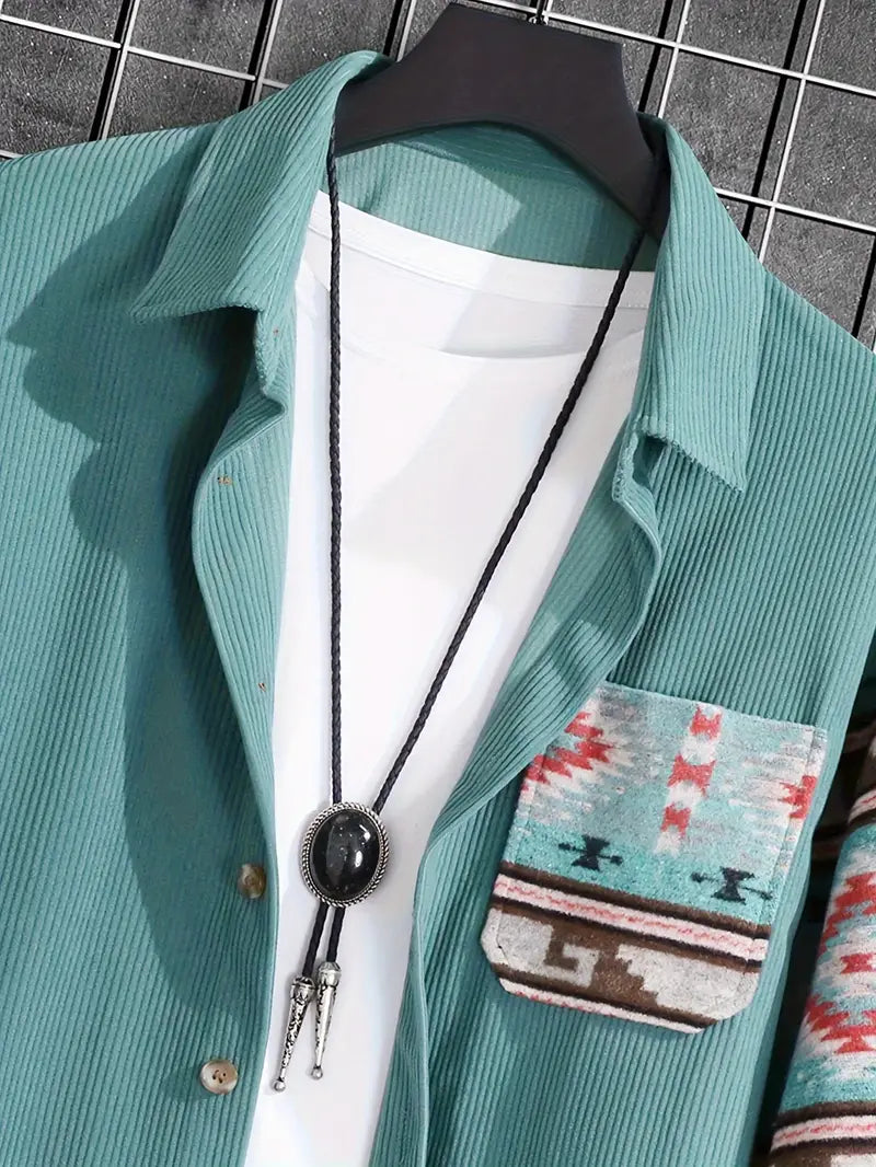 Lanny® | Color Block Long Sleeve Shirt For Men