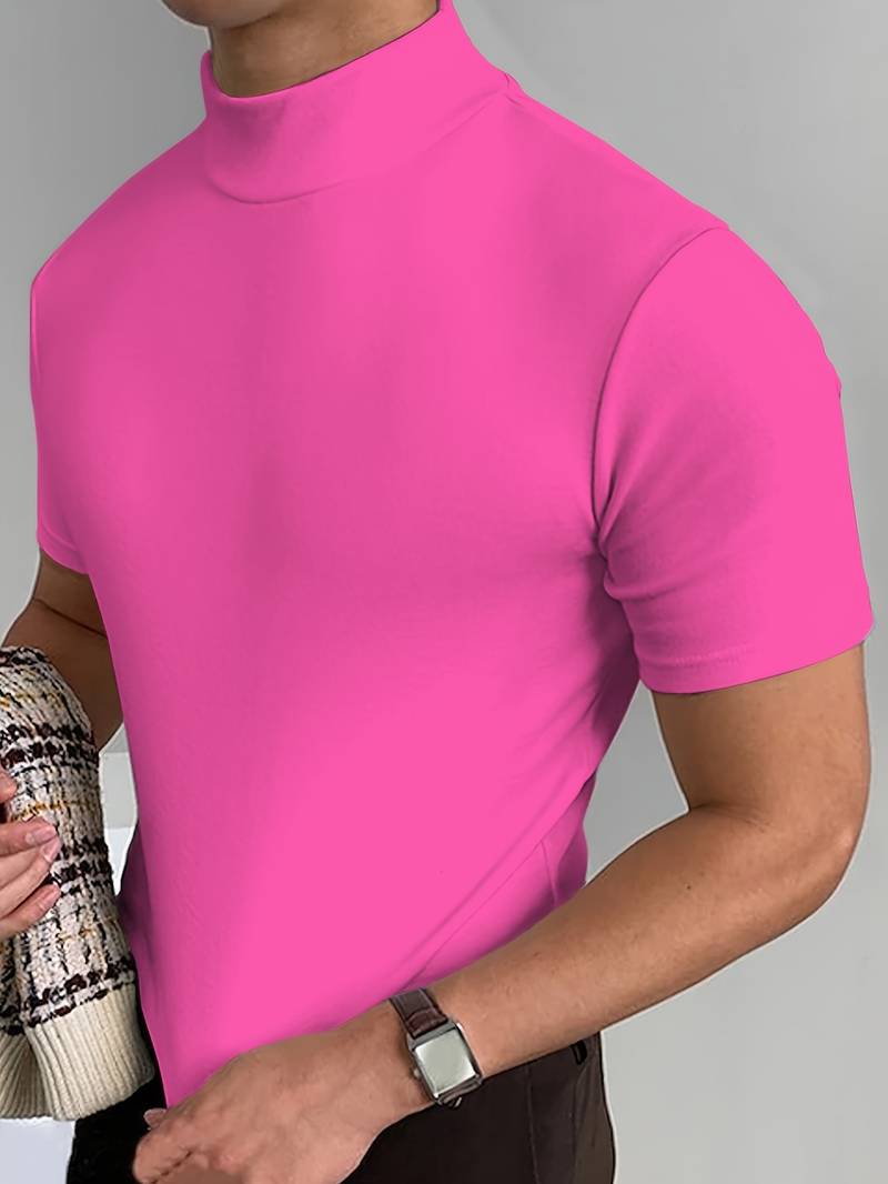 Eddy® | Elegant T-Shirt With A High Collar
