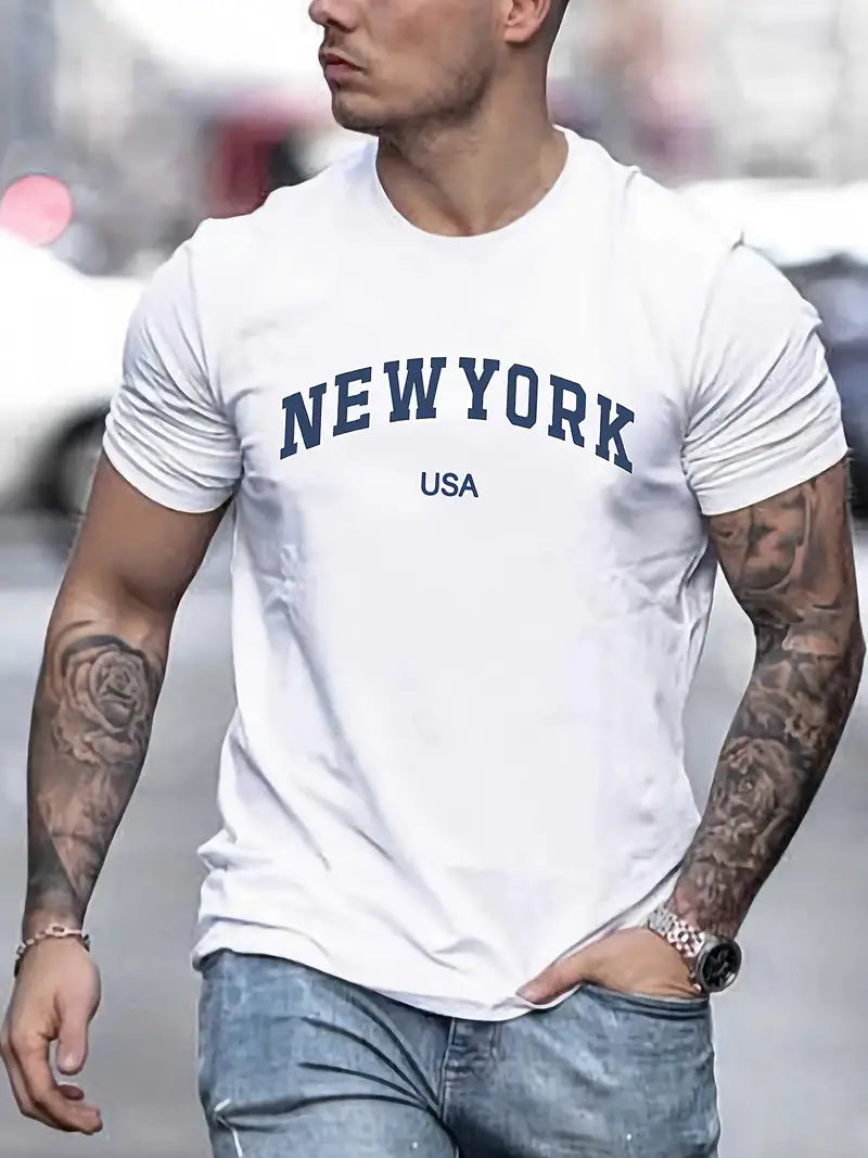 Craig® | T-Shirt With New York Print For Men